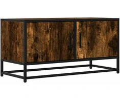 TV staliukas Televizoriaus spintelė, dūminė, 80x34,5x40cm, mediena/metalas