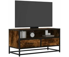 TV staliukas Televizoriaus spintelė, dūminė, 80x34,5x40cm, mediena/metalas