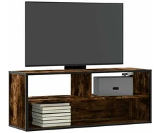 TV staliukas Televizoriaus spintelė, dūminė, 100x31x39,5cm, mediena/metalas