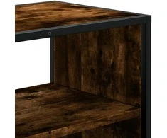 TV staliukas Televizoriaus spintelė, dūminė, 100x31x39,5cm, mediena/metalas