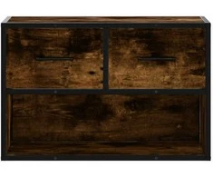 TV staliukas Televizoriaus spintelė, dūminė, 60x31x39,5cm, mediena/metalas