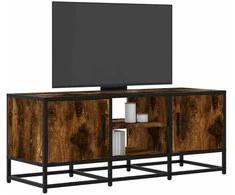 TV staliukas Televizoriaus spintelė, dūminė, 100x35x41cm, mediena ir metalas