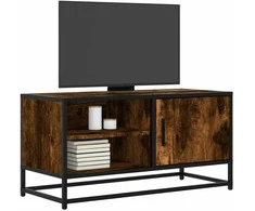 TV staliukas Televizoriaus spintelė, dūminė, 80x34,5x40cm, mediena/metalas