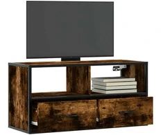 TV staliukas Televizoriaus spintelė, dūminė, 80x31x39,5cm, mediena/metalas