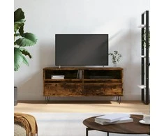 TV staliukas Televizoriaus spintelė, dūminė, 100x34,5x44,5cm, mediena