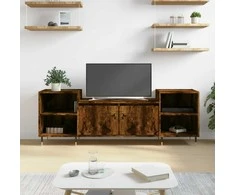 TV staliukas Televizoriaus spintelė, dūminio ąžuolo, 160x35x55cm, mediena