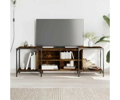 TV staliukas Televizoriaus spintelė, dūminio ąžuolo, 153x37x50cm, mediena