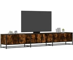 TV staliukas Televizoriaus spintelė, dūminio ąžuolo, 240x35x41cm, mediena