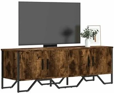 TV staliukas Televizoriaus spintelė, dūminio ąžuolo, 122x34x41cm, mediena