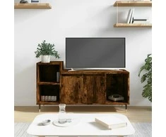 TV staliukas Televizoriaus spintelė, dūminio ąžuolo, 100x35x55cm, mediena