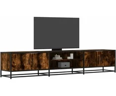 TV staliukas Televizoriaus spintelė, dūminio ąžuolo, 210x35x41cm, mediena