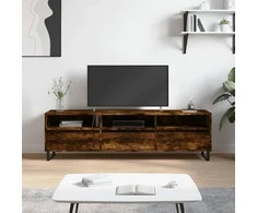 TV staliukas Televizoriaus spintelė, dūminio ąžuolo, 150x30x44,5cm, mediena