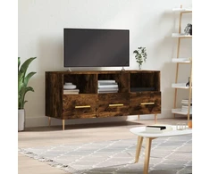 TV staliukas Televizoriaus spintelė, dūminio ąžuolo, 102x36x50cm, mediena