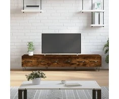 TV staliukas Televizoriaus spintelė, dūminio ąžuolo, 150x36x30cm, mediena