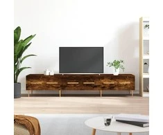 TV staliukas Televizoriaus spintelė, dūminio ąžuolo, 150x36x30cm, mediena
