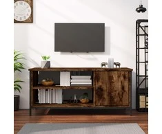 TV staliukas Televizoriaus spintelė, dūminio ąžuolo, 100x40x45cm, mediena