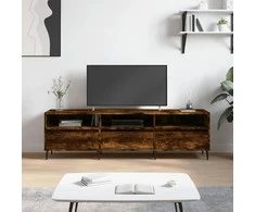 TV staliukas Televizoriaus spintelė, dūminio ąžuolo, 150x30x44,5cm, mediena