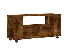 TV staliukas Televizoriaus spintelė, dūminio ąžuolo, 102x34,5x43cm, mediena