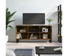 TV staliukas Televizoriaus spintelė, dūminio ąžuolo, 103,5x30x50cm, mediena