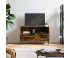 TV staliukas Televizoriaus spintelė, dūminio ąžuolo, 80x36x50cm, mediena