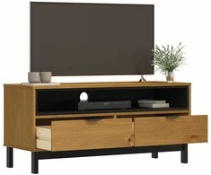 TV staliukas Televizoriaus spintelė FLAM, 110x40x50cm, pušies masyvas