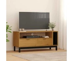 TV staliukas Televizoriaus spintelė FLAM, 110x40x50cm, pušies masyvas