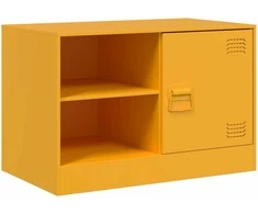 TV staliukas Televizoriaus spintelė, garstyčių geltona, 67x39x44cm, plienas