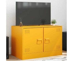 TV staliukas Televizoriaus spintelė, garstyčių geltona, 67x39x44cm, plienas