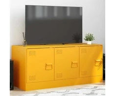 TV staliukas Televizoriaus spintelė, garstyčių geltona, 99x39x44cm, plienas