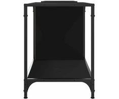 TV staliukas Televizoriaus spintelė, juoda, 203x37x50cm, apdirbta mediena