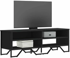 TV staliukas Televizoriaus spintelė, juoda, 122x34x41cm, apdirbta mediena