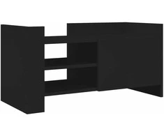 TV staliukas Televizoriaus spintelė, juoda, 80x35x40cm, apdirbta mediena