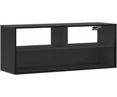 TV staliukas Televizoriaus spintelė, juoda, 100x31x39,5cm, mediena/metalas