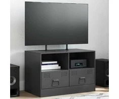 TV staliukas Televizoriaus spintelė, juoda, 67x39x44cm, plienas