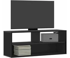 TV staliukas Televizoriaus spintelė, juoda, 100x31x39,5cm, mediena/metalas
