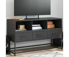 TV staliukas Televizoriaus spintelė, juoda, 100,5x39x60,5cm, plienas