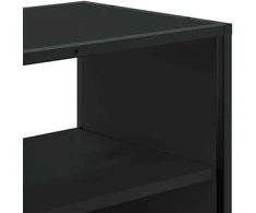 TV staliukas Televizoriaus spintelė, juoda, 60x31x39,5cm, mediena ir metalas