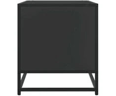 TV staliukas Televizoriaus spintelė, juoda, 61x40x46cm, mediena ir metalas