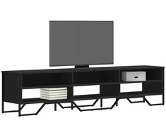 TV staliukas Televizoriaus spintelė, juoda, 180x34x41cm, apdirbta mediena