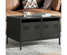 TV staliukas Televizoriaus spintelė, juoda, 68x50x43,5cm, plienas