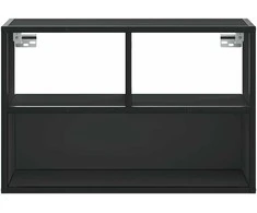 TV staliukas Televizoriaus spintelė, juoda, 60x31x39,5cm, mediena ir metalas