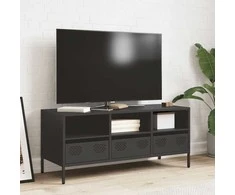 TV staliukas Televizoriaus spintelė, juoda, 101,5x39x43,5cm, plienas