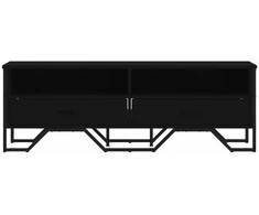 TV staliukas Televizoriaus spintelė, juoda, 122x34x41cm, apdirbta mediena