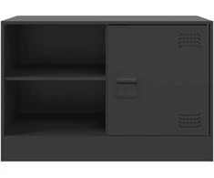 TV staliukas Televizoriaus spintelė, juoda, 67x39x44cm, plienas