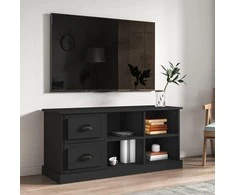 TV staliukas Televizoriaus spintelė, juoda, 102x35,5x47,5cm, mediena
