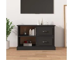 TV staliukas Televizoriaus spintelė, juoda, 73x35,5x47,5cm, apdirbta mediena