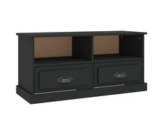 TV staliukas Televizoriaus spintelė, juoda, 93x35,5x45cm, apdirbta mediena