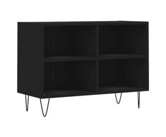 TV staliukas Televizoriaus spintelė, juoda, 69,5x30x50cm, apdirbta mediena