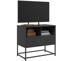 TV staliukas Televizoriaus spintelė, juodos spalvos, 68x39x60,5cm, plienas