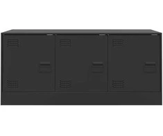 TV staliukas Televizoriaus spintelė, juodos spalvos, 99x39x44cm, plienas